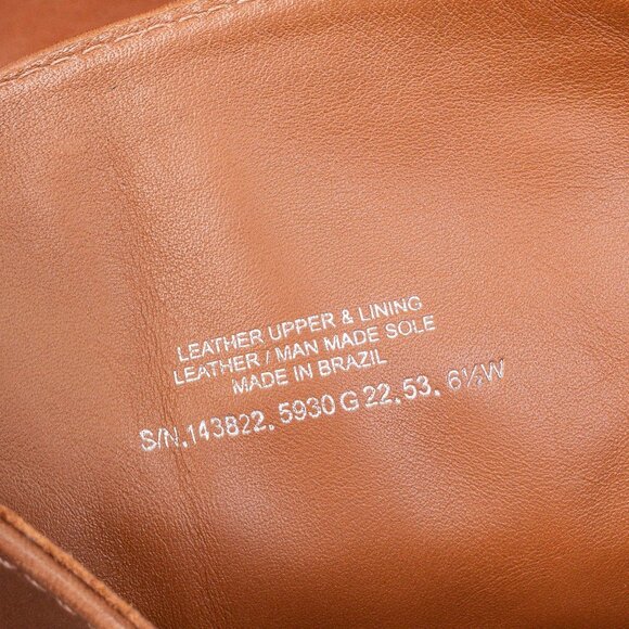 Tory Burch Women The Riding Brown Leather Wide Calf Luxe Fashion Knee Boots 6.5 - Picture 8 of 9